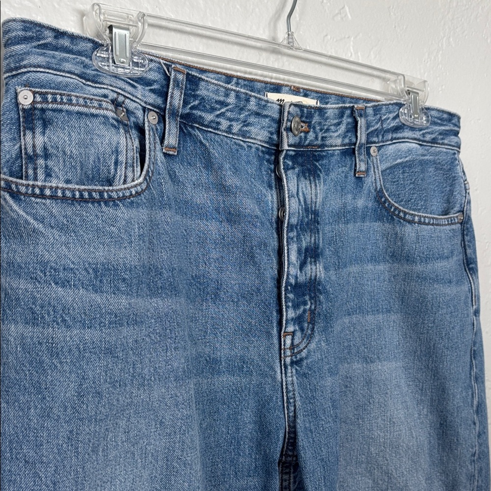 Madewell Women’s 100% Cotton Darted Barrel Leg Button Fly Jean 31 - Picture 3 of 12